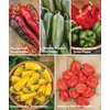 image:imageBurpee Garden Sown Flower Herb amp Vegetable 10 Packs of NonGMO Basil Lettuce Cucumber Radish Spinach Kale Zucchini Sunflower amp Marigold Seeds for PlantingBest 10 Pepper Collection