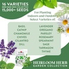 image:imageBurpee Garden Sown Flower Herb amp Vegetable 10 Packs of NonGMO Basil Lettuce Cucumber Radish Spinach Kale Zucchini Sunflower amp Marigold Seeds for PlantingBest 16 Heirloom Herb Seeds