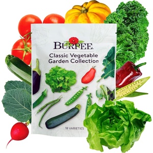 image:imageBurpee Garden Sown Flower Herb amp Vegetable 10 Packs of NonGMO Basil Lettuce Cucumber Radish Spinach Kale Zucchini Sunflower amp Marigold Seeds for PlantingBest 18 Heirloom Vegetable Seeds