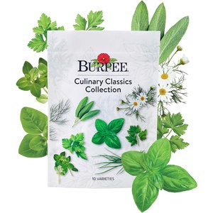image:imageBurpee Garden Sown Flower Herb amp Vegetable 10 Packs of NonGMO Basil Lettuce Cucumber Radish Spinach Kale Zucchini Sunflower amp Marigold Seeds for PlantingCulinary Classics Herb Collection