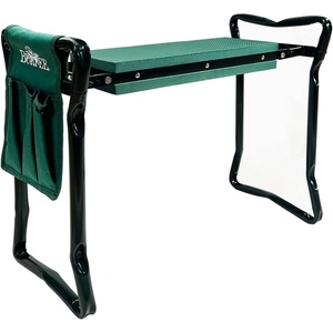image:imageBurpee MultiFunction Garden Kneeler Seat with Padded Cushion and Detachable Tool Bag Versatile Garden Stool with Foldable Frame Ideal for Outdoor Gardening Enthusiasts Green