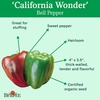 image:imageBurpee California Wonder Organic Sweet Pepper Seeds 300 seeds