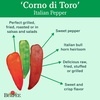 image:imageBurpee Corno di Toro Rosso Sweet Pepper Seeds 75 seedsCorno di Toro