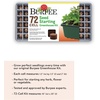 image:imageBurpee Greenhouse Indoor Starting Herbs Flowers and Vegetables  Includes Dome Watering Seed Starter Tray Coir Pellets  10 W x 20 L x 5 H One Size 1 Kit 72 Cells
