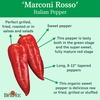 image:imageBurpee Marconi Rosso Organic Sweet Pepper Seeds 20 seeds
