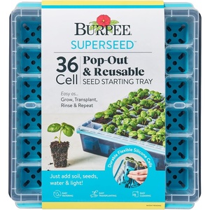 image:imageBurpee SuperSeed Seed Starting Tray  36 Cell Reusable Seed Starter Tray  for Starting Vegetable Flower amp Herb Seeds  Indoor Grow Kit for Plant Seedlings  for Germination Success36 Cells