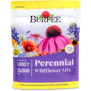 image:imageBurpee Wildflower 25000 Bulk 1 Bag 18 Varieties of NonGMO Flower Seeds Pollinator Garden Pollinator MixPerennial Mix
