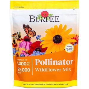 image:imageBurpee Wildflower 25000 Bulk 1 Bag 18 Varieties of NonGMO Flower Seeds Pollinator Garden Pollinator MixPollinator Mix