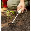 image:imageBurpee 12 Stainless Steel Weeder  Durable Long Lasting Garden Tool  Leather Wrist Strap 5 Handle OakOak