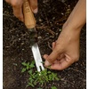image:imageBurpee 12 Stainless Steel Weeder  Durable Long Lasting Garden Tool  Leather Wrist Strap 5 Handle OakOak