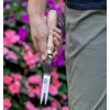 image:imageBurpee 12 Stainless Steel Weeder  Durable Long Lasting Garden Tool  Leather Wrist Strap 5 Handle OakOak
