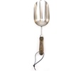 image:imageBurpee 12 Stainless Steel Weeder  Durable Long Lasting Garden Tool  Leather Wrist Strap 5 Handle OakWalnut