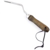 image:imageBurpee 12 Stainless Steel Weeder  Durable Long Lasting Garden Tool  Leather Wrist Strap 5 Handle OakWalnut
