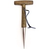 image:imageBurpee 12 Stainless Steel Weeder  Durable Long Lasting Garden Tool  Leather Wrist Strap 5 Handle OakWalnut