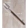 image:imageBurpee 26 Stainless Steel Durable Trowel with 20 Long Handle 6 Shovel Head  Leather Strap for Hanging Storage  10 Year Garden Tool Warranty