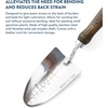 image:imageBurpee 26 Stainless Steel Durable Trowel with 20 Long Handle 6 Shovel Head  Leather Strap for Hanging Storage  10 Year Garden Tool Warranty