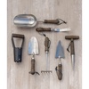 image:imageBurpee Complete Garden Tool Set  7Piece Set of Stainless Steel Garden Tools  Bulb Planter Rake Dibbler Soil Scoop Transplanter Weeder Trowel  Hand Tools with Leather Strap for Storage
