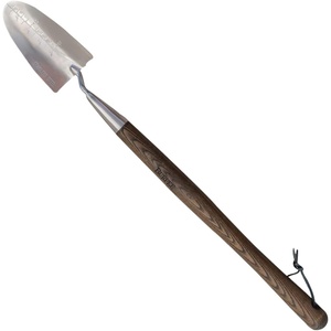 image:imageBurpee 26 Stainless Steel Durable Trowel with 20 Long Handle 6 Shovel Head  Leather Strap for Hanging Storage  10 Year Garden Tool Warranty
