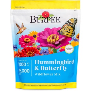 image:imageBurpee Wildflower 25000 Bulk 1 Bag 18 Varieties of NonGMO Flower Seeds for Hummingbirds and Butterflies